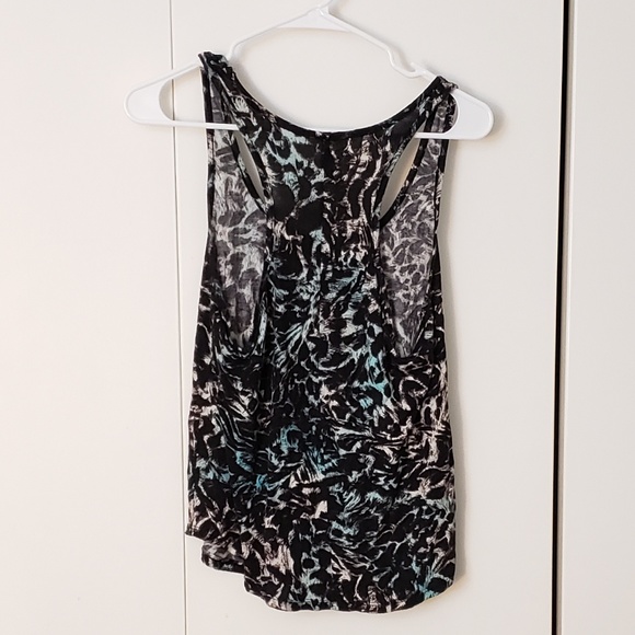 SOFT leopard print racerback scoop neck tank top - Picture 2 of 3